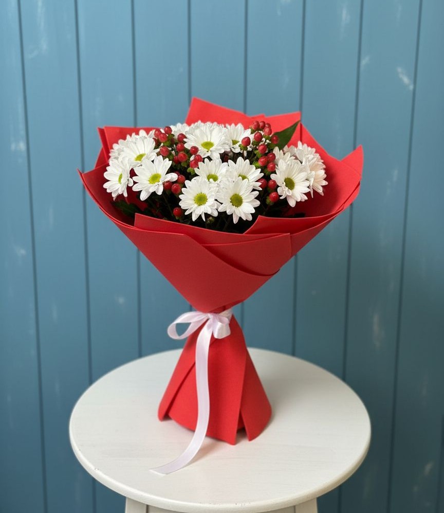 Букет цветов из: Хризантемы в Каменномостском