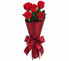 Букет 5 Красных роз Эдлесс Лав в Каменномостском
