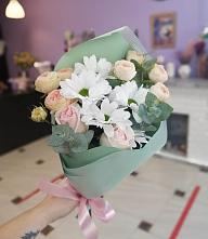 Букет милый в Каменномостском Букет цветов из: Хризантемы и Розы в Каменномостском