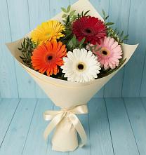 Букет цветов из:  Герберы в Каменномостском