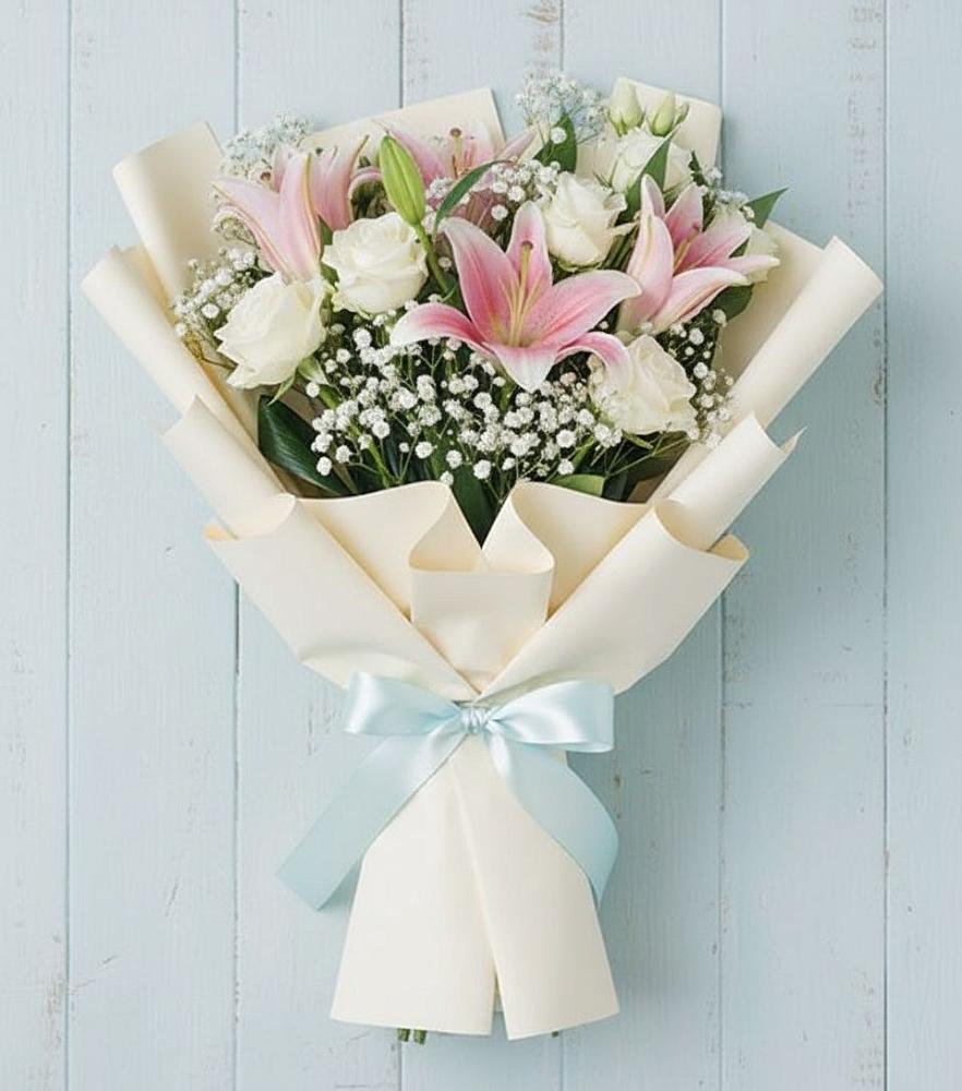 Букет цветов из: Лилии в Каменномостском