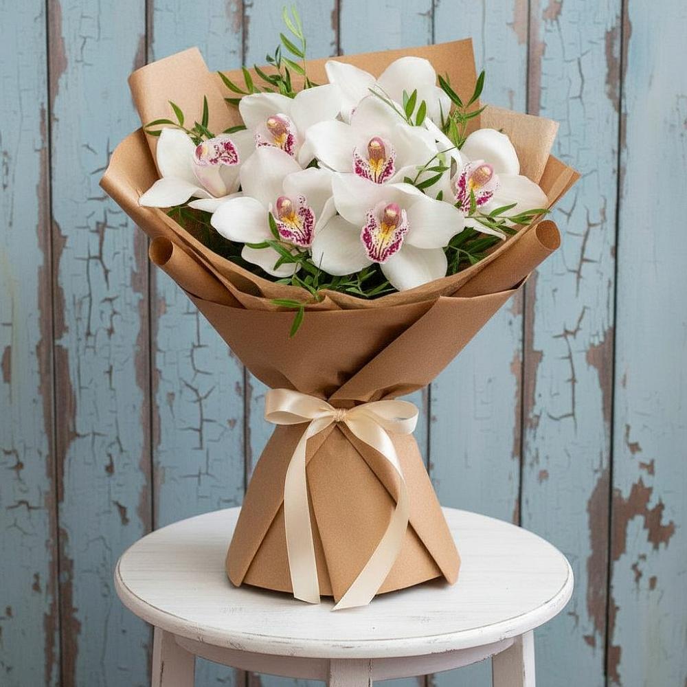 Букет цветов из: Орхидеи и Розы в Каменномостском