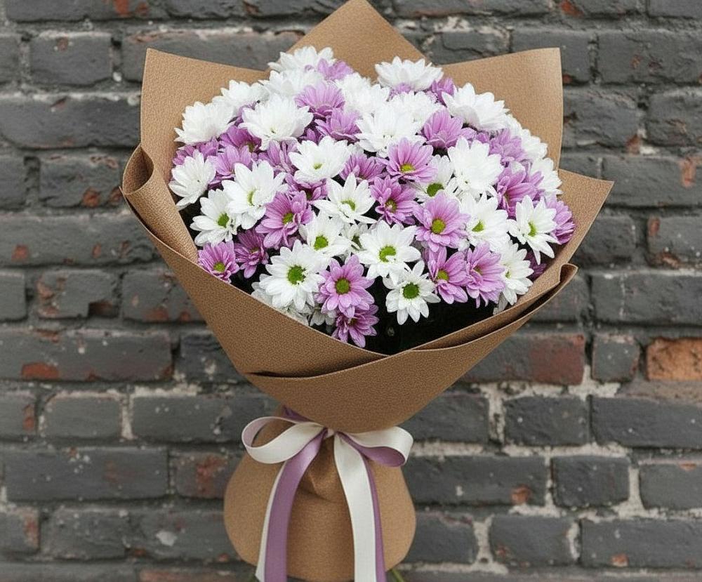 Букет цветов из: Хризантемы в Каменномостском