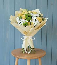 Букет цветов из:  Хризантемы и Розы #REPLACE_PRED# Каменномостском