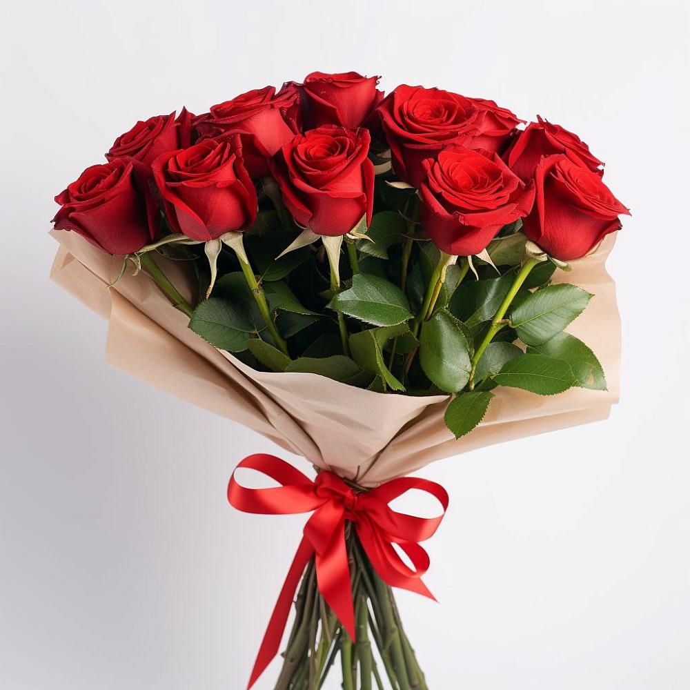 Букет 11 Красных роз Эдлесс Лав в Каменномостском