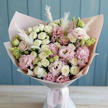 Букет цветов из:  Альстромерии и Розы в Каменномостском